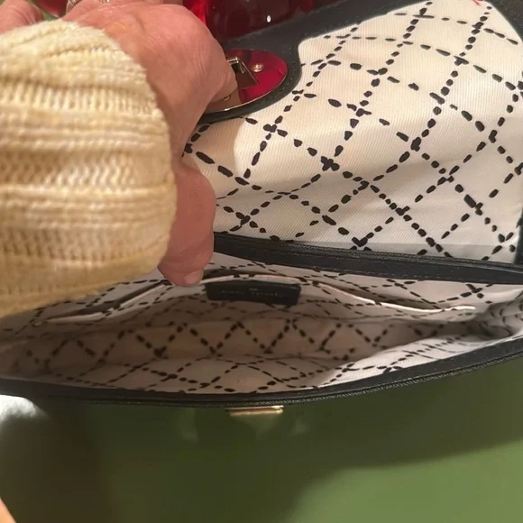 Kate Spade Black with gold. Clutch. - Picture 6 of 11